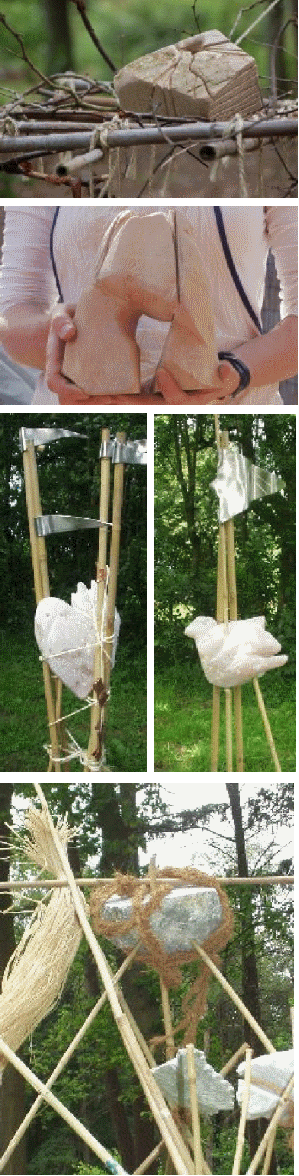 Beeldhouwen en combinaties met uiteenlopende materialen